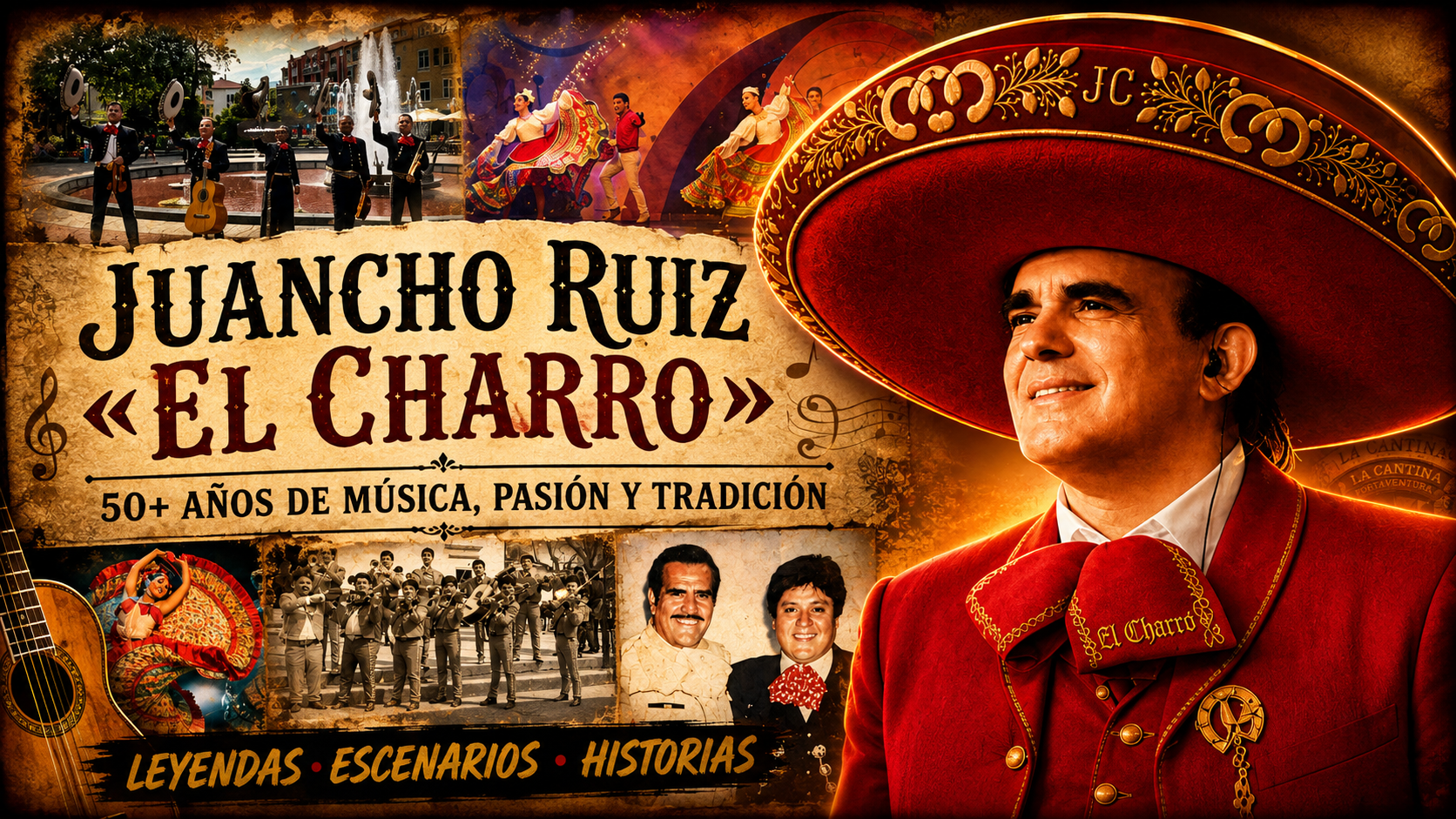 Juancho Ruiz El Charro y artistas del mariachi en PortAventura