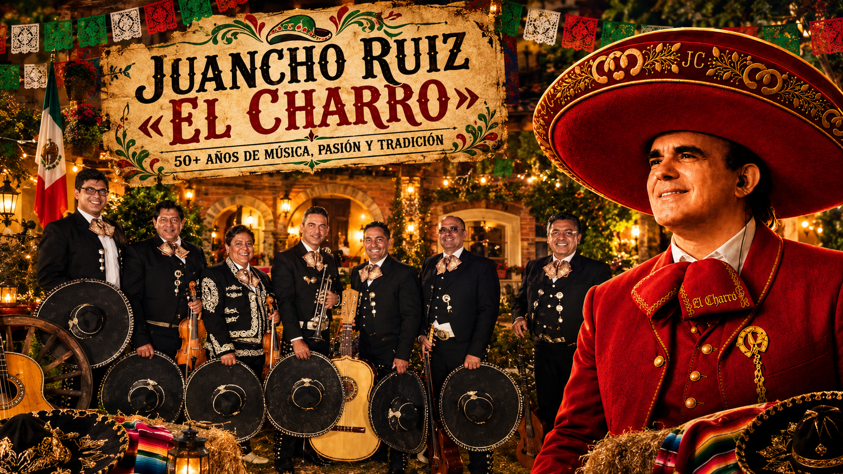 Juancho Ruiz El Charro y artistas mexicanos en PortAventura