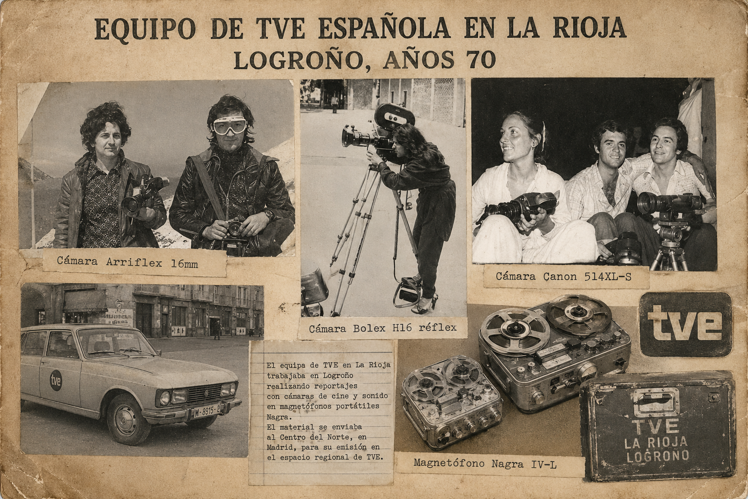 Equipo histórico de RTVE en La Rioja