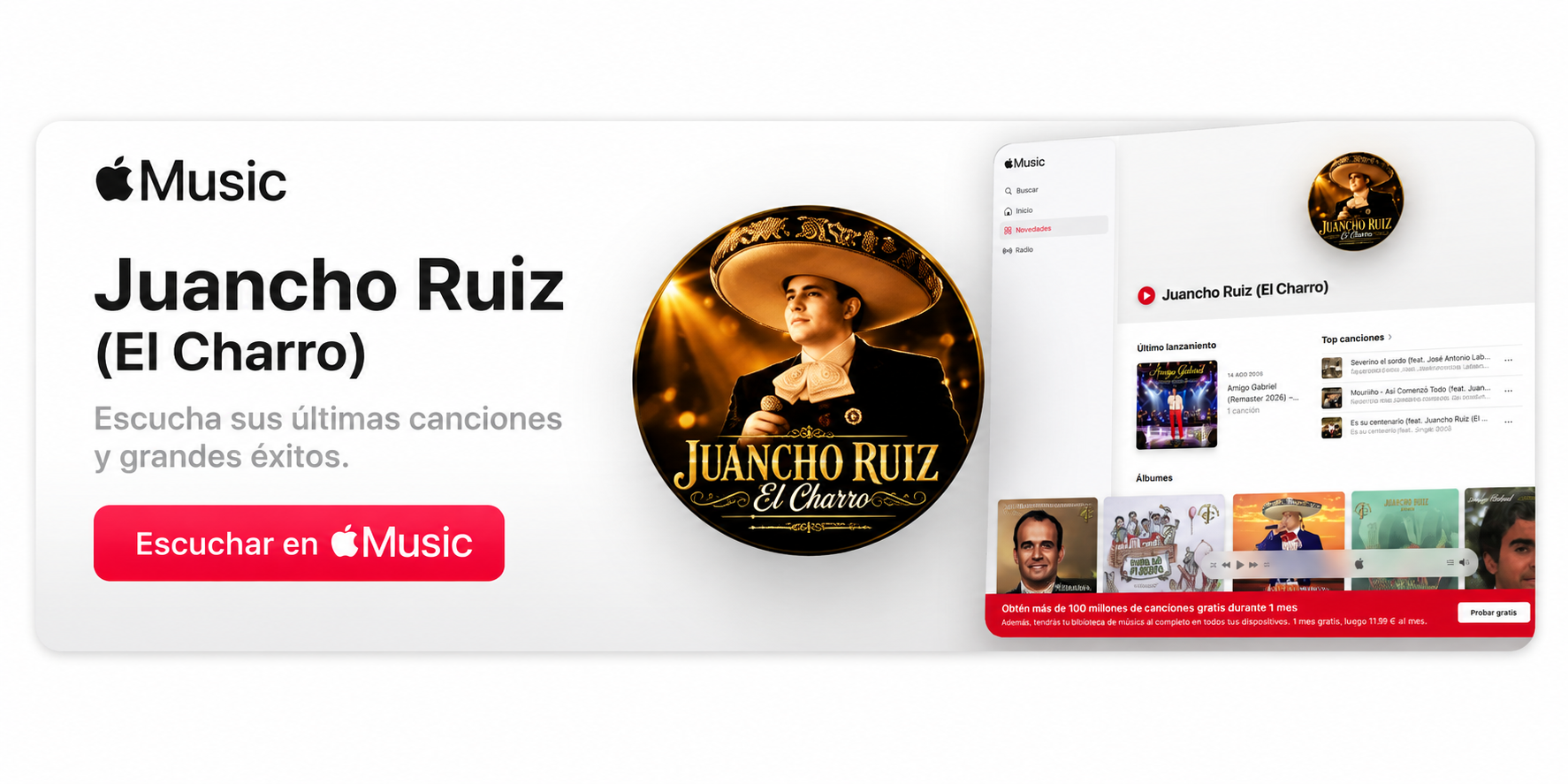 Escuchar a Juancho Ruiz «El Charro» en Apple Music