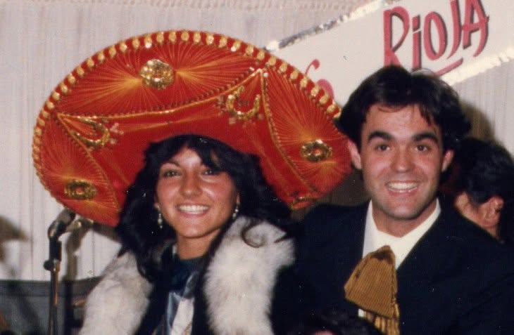 Juancho Ruiz El Charro con Mabel Alberola, redactora de TVE Centro Regional La Rioja